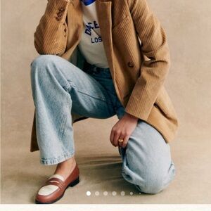Sezane Corduroy Michele Jacket in Camel size 4